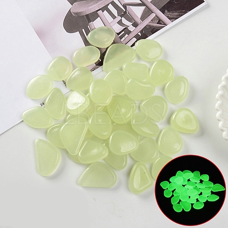 Resin Luminous Glow in the Dark Pebbles Stone PW-WG30806-07-1