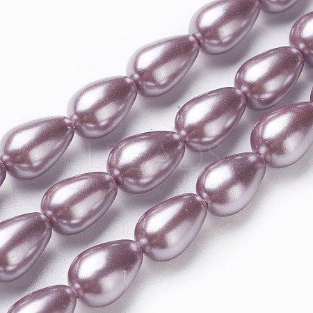 Electroplate Shell Pearl Beads Strands BSHE-O019-10D-1