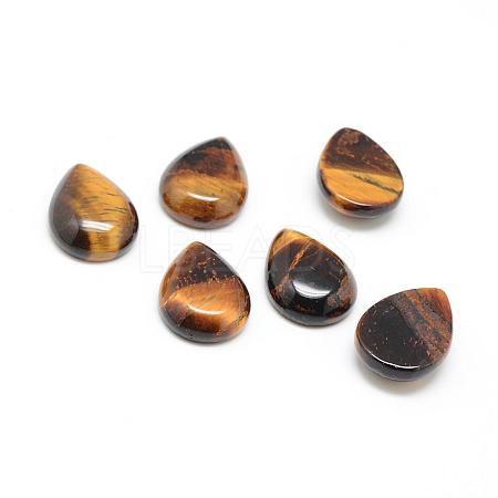Natural Tiger Eye Gemstone Cabochons G-T024-18x25mm-08-1