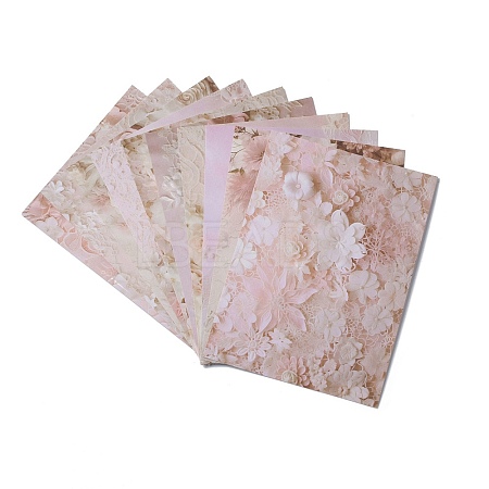30 Sheets 10 Styles Vintage Lace Flower Scrapbook Paper Pads DIY-C081-01D-1