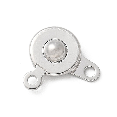 Brass Snap Clasps KK-U052-25P-1
