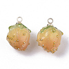 Handmade Epoxy Resin Flower Pendants X-KY-S163-103E-2