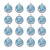 Platinum Plated Alloy Enamel Charms X-ENAM-S118-04F-P-2