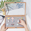 Wooden Presentation Boxes for Badge Storage and Display AJEW-WH0323-11-3