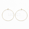 Brass Hoop Earrings Findings X-KK-S348-244-1