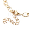 Waxed Cotton Cords Braided Link Bracelets BJEW-JB09963-03-4