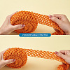 2 Rolls 2 Sizes Polyester Elastic Ribbon EW-TA0001-02G-4