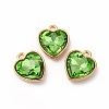 Faceted Glass Rhinestone Pendants GLAA-I051-B15-2