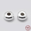 925 Sterling Silver Spacer Beads STER-K171-38S-01-4