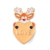 Christmas Theme Heart Enamel Pins JEWB-Z043-01G-2