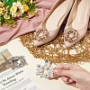 4Pcs 2 Style Alloy Rhinestone Shoe Buckle Clips AJEW-FG0003-32-4