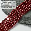 Eco-Friendly Dyed Glass Pearl Round Beads Strands HY-A008-6mm-RB038-3