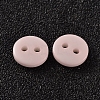 2-Hole Flat Round Resin Sewing Buttons for Costume Design BUTT-E119-18L-16-2
