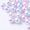 Rainbow Acrylic Imitation Pearl Beads OACR-R065-4mm-A01-1