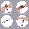 Braided Waxed Cotton Thread Cords Macrame Pouch Necklace Making AJEW-SW00022-06-3