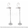 Brass Clip-on Earring Converters Findings KK-Q115-S-NF-5