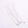 925 Sterling Silver Flat Head Pins STER-K017-40mm-S-1