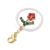Ring Handmade Glass Seed Beads Pendant Decorations HJEW-MZ00067-5