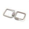 304 Stainless Steel Screw Carabiner Lock Charms STAS-C092-04A-P-2