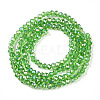 Electroplate Glass Beads Strands EGLA-A044-T1mm-B11-3