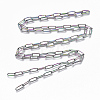 Ion Plating(IP) 304 Stainless Steel Paperclip Chains CHS-S006-JN957-3-3