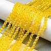 Transparent Glass Beads Strands GLAA-F029-4mm-22-4