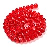 Handmade Imitate Austrian Crystal Faceted Rondelle Glass Beads X-G02YI0G4-4