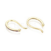 Brass Micro Pave Cubic Zirconia Cuff Earrings EJEW-T046-39G-NF-5
