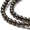 Natural Pyrite Beads Strands G-L031-2mm-01-2