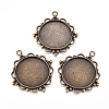 Tibetan Style Zinc Alloy Pendant Cabochon Settings LS-TIBEP-M003-16AB-NR-2