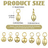 21Pcs 7 Styles Brass Pendants KK-CJ0005-83-2