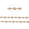 Handmade Brass Glass Pearl Beaded Chains CHC-I036-61G-2