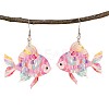 Acrylic Dangle Earrings WG47D4F-01-2