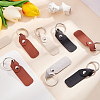 BENECREAT 16Pcs 4 Colors PU Leather Keychain KEYC-BC0001-11-5