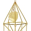 Golden Iron Wind Chime HJEW-K045-01G-01-2