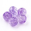 Transparent Crackle Acrylic Beads MACR-E025-24C-8mm-1