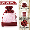 15Pcs 3 Colors Polyester Blank DIY Craft Drawstring Bag ABAG-CW0001-02-4