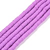 Handmade Polymer Clay Beads Strands CLAY-R089-6mm-Q061-1