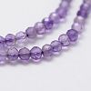 Natural Amethyst Bead Strands X-G-G663-17-2mm-3