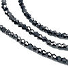 Transparent Electroplate Glass Beads Strands EGLA-A039-T2mm-UA13-3