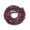 Electroplate Glass Beads Strands EGLA-A044-T4mm-A13-3