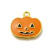 Halloween Theme Alloy Enamel Pendants ENAM-D067-02G-01-1