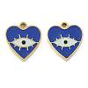 Ion Plating(IP) 304 Stainless Steel Enamel Charms STAS-U032-05G-1