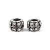 Antique Silver Plated Alloy Rhinestone Large Hole European Beads MPDL-R041-02A-2