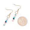 Natural & Synthetic Mixed Stone Beads Dangle Earrings EJEW-JE04709-6