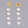 Plastic Imitation Pearl Dangle Earrings EJEW-JE03625-2