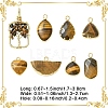 Natural Tiger Eye Pendants G-YW0003-01A-3