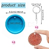 Flat Round Shape Keychain Molds Silicone Molds SIMO-PW0001-340-4