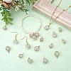 20 Pieces Opal Cat Eye Charms for Jewelry Making Copper Opal Round Beads Pendant for Necklace Bracelet Making JX563A-4