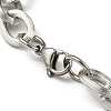 201 Stainless Steel Cable Chain Bracelets STAS-Z056-10P-3